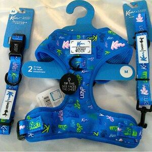 Sassy Woof Ken Adjustable Dog Harness, Collar and Leash Set (M)